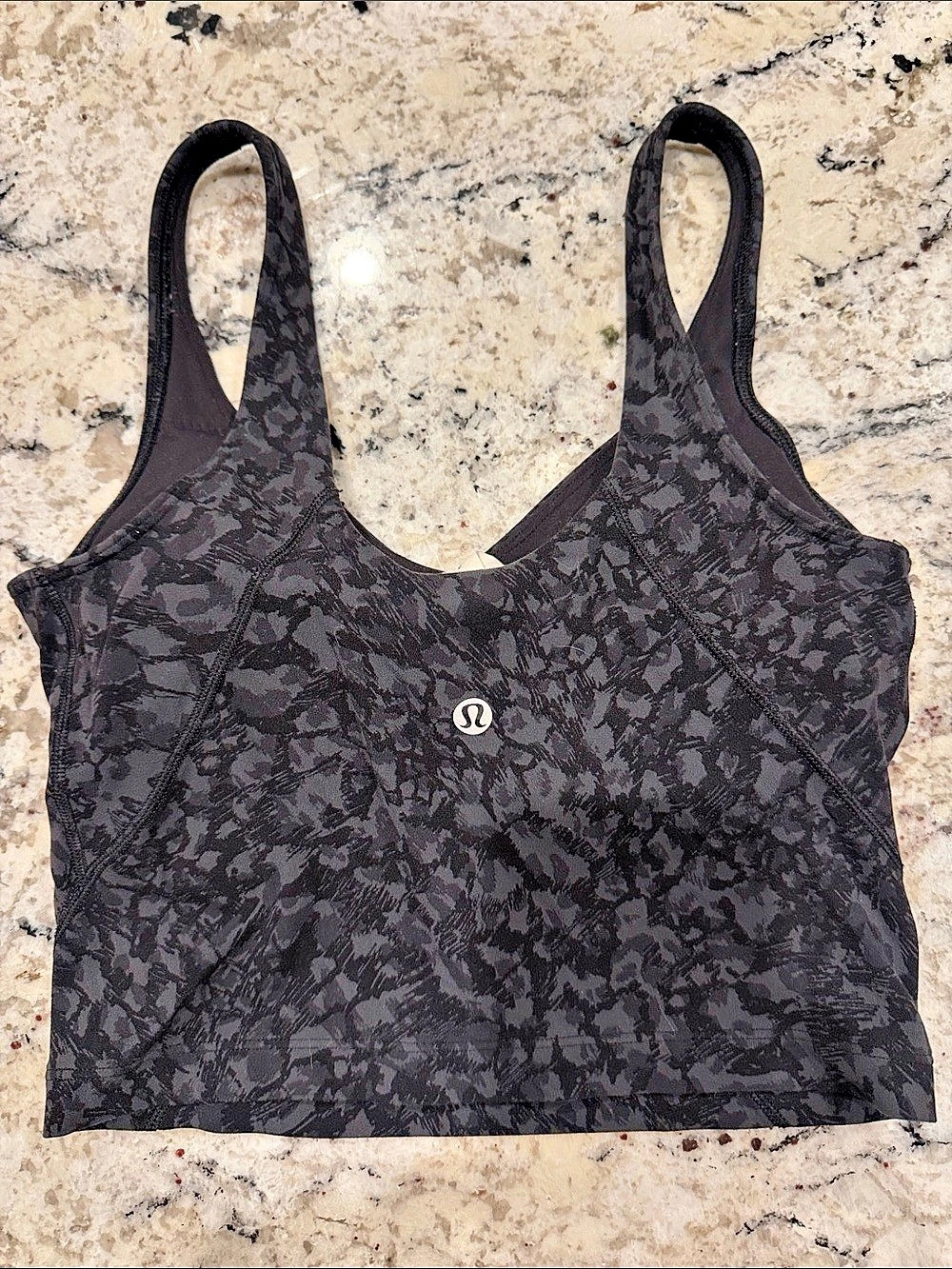 lululemon Women's Animal Print Tank Black Size 4